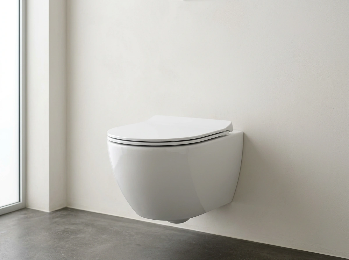 Randloos hangtoilet met inbouwreservoir